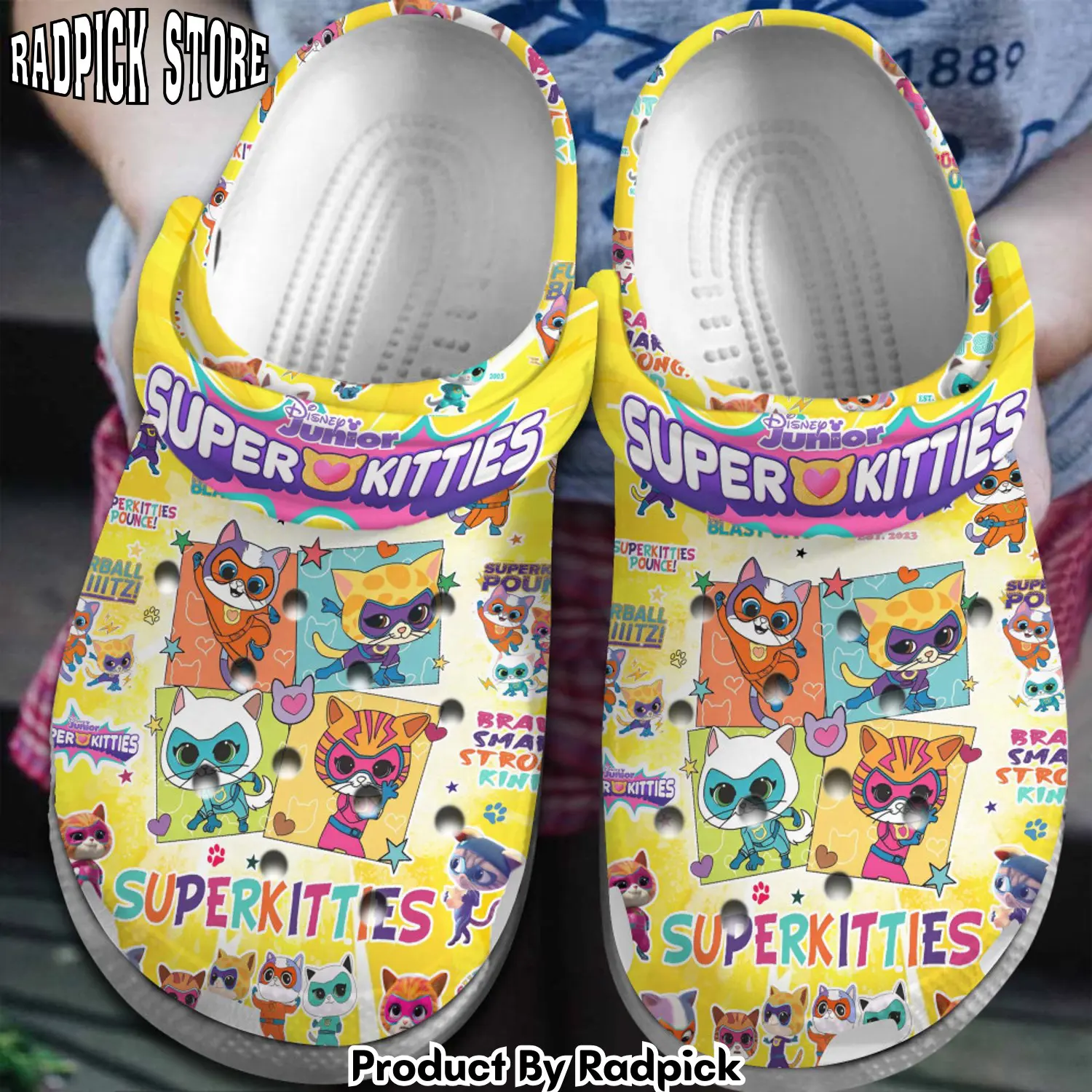 Radpick superkitties cartoon clogs shoes comfortable for men women rp6521033